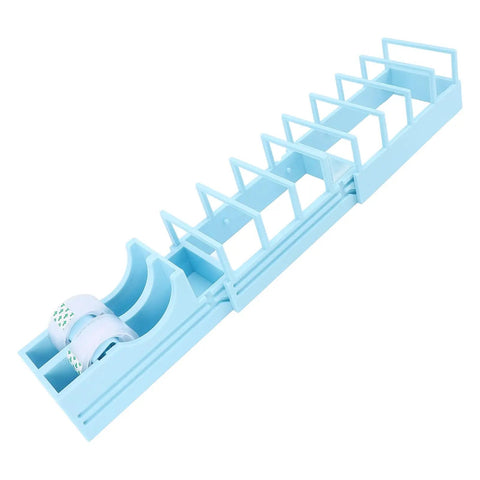On The Go Foldable Tape Dispenser Set Includes 2 Plastic Portable Tape Holders for Office Home Box Sealing Packaging