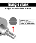 SALI 7/8 in TCT hole saw kit with triangle shank and titanium-plated pilot bit for metal