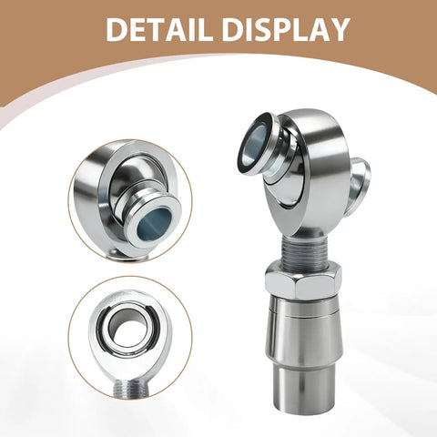 Close-up of Two Pair 5/8 Inch Chromoly Heim Joint Rod End Kit showing sealed design, ideal for heavy duty suspension linkage parts.