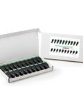 Rock Solid 5.5Mm X 2.1Mm Dc Power Connectors With Thick Copper Cores in a box, includes 20 plugs for quick install.