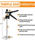 Heavy Duty 15.75-Inch Furniture Jacks 2-Pack, Portable Steel Tool with height adjustment for moving heavy furniture.