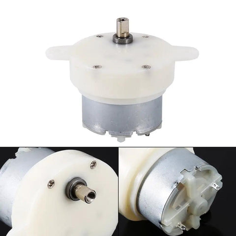 12V Tiny Gearbox DC Motor With 3 RPM Slow Speed High Torque 4mm Shaft Reversible Low Noise Ideal For Mobile Phone Displays Handicraft Displays