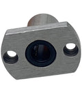 Sleek Low Profile LMH12UU Linear Bearing Cut Flange Design For Tight Fits In 3D Printers And CNC Machines High Capacity Ball Bushing 12mm Bore 21mm OD close-up view of the cut flange