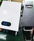 Smart Touch Display 51.2V 100Ah Lithium Ion Battery Straight Up Solid Home Energy Storage Power Wall For Solar Systems top and side view