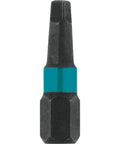 Impactx 2 Square Recess 1 Inch Insert Bit, S2 steel, precision machined tips visible with manganese phosphate finish