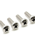 Toyota Rear License Plate Screws M6 1.0 By 20mm Stainless Steel Pack Of 4 For RAV4, Camry, Corolla, 4Runner, Highlander And More OEM Style Replacement Hardware