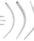 G23 Titanium Threadless Piercing Taper Kit For Ears 14G 16G 18G Insertion Pin Implant Grade Nickel Free Lead Free Corrosion Resistant Comfort Fit Safe For Sensitive Skin, curved tapers
