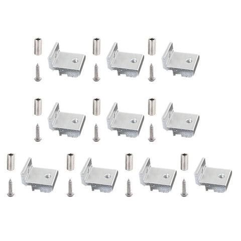 Heavy Duty Aluminum Shelf Brackets 10 Pack Corner Fittings For 2020 3030 And 4040 Profiles Tough Shelf Supports with screws