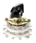 Band Rotary Switch 6P3T 6 Pole 3 Position Dual Deck Rotary Selector For Radio TV And Industrial Control Units 24 Pin Mounting Ready Durable Switch Built For Precision Channel Selection Pro Grade Reliability, black knob, 24-pin contacts