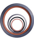 Real Deal Fkm Fluororubber Rotary Shaft Seal With Rock Solid O Ring Cuff Engineered To Halt Drips And Grease On Va Series Machinery Built Tough For Daily Grind, showing multiple sizes.