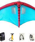 Inflatable Wing Surfboard Kite For Foil Wing Surfing And Handheld Kitesurfing With Hydrofoil Ready Design All In One Water Sports Gear Includes Backpack Easy Inflation No Fuss Setup For Quick Stable Lift