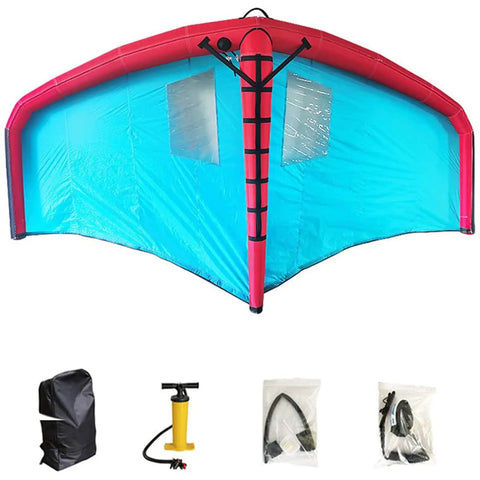 Inflatable Wing Surfboard Kite For Foil Wing Surfing And Handheld Kitesurfing With Hydrofoil Ready Design All In One Water Sports Gear Includes Backpack Easy Inflation No Fuss Setup For Quick Stable Lift