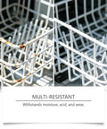 Slick Dishwasher Rack Repair Coating 30 Ml White Touch Up Paint applied to rusted metal dishwasher rack for repairs.