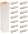 Sturdy 15 Piece Mini Paint Rollers With Thick White Cotton Covers For Walls And Cabinetry No Sweat Cleanup Delivers Sweet Smooth Finish to paint.