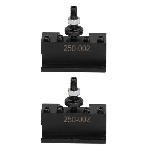 Heavy Duty Tool Post Holder 250-002 CNC Fixture For Precision Milling And Turning, shown in 2-pack, rugged steel hardware