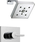 T14253-H2O Vero 14 Series Shower Trim Chrome Finish With Pressure Balance Control featuring chrome showerhead and handle