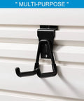 12 Pack Heavy Duty Slatwall Hooks For Garage Organization Must Have U Hooks Cushioned Rubber Coated Anti Slip Durable