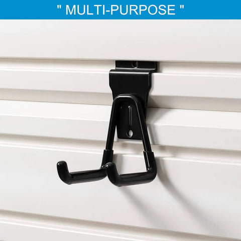 12 Pack Heavy Duty Slatwall Hooks For Garage Organization Must Have U Hooks Cushioned Rubber Coated Anti Slip Durable