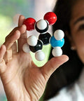 Chemistry Molecular Model Kit For Students And Teachers, 444 Pieces Including 136 Atoms And 158 Bonds, Fullerene Set in hand