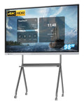 Next Level 98 Inch Touchscreen Monitor and Interactive Smart Board Featuring a Slick 4k Digital Whiteboard with options displayed.