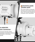 Beefy 2200lb Electric Lift Hoist for Garage Ceiling with connectors and CNC machined motor, close-up on features