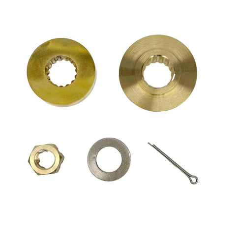 Plug And Play Propeller Hub Kit For Yamaha Outboards 60HP-85HP With Nut Cotter Pin Thrust Washer Spacers And Washers Replaces 688-45987-00