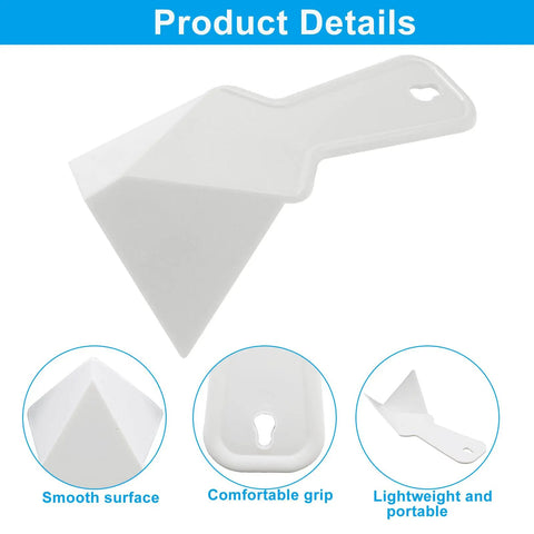 Plastic Inside Corner Trowel Set, 2 Pack, 90 Degree Drywall Finishing Tools featuring smooth surface, ergonomic grip and lightweight design