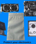 Large 30x40cm Anti Static Bags Set of 10 with Resealable Closure, ESD Safe Storage for Sensitive Electronics Components