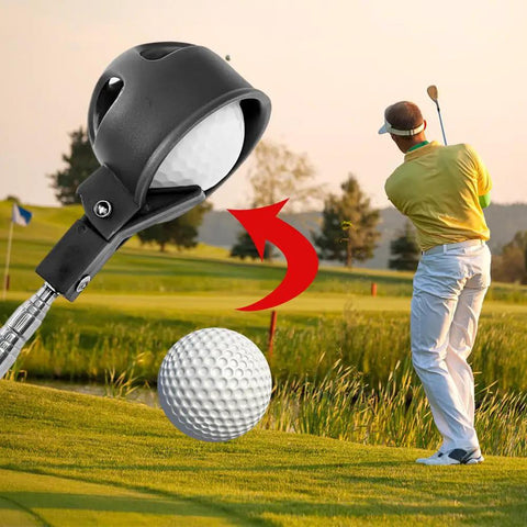 Telescoping Golf Ball Retriever With Locking Clip Portable Scoop Grabber For Easy Ball Pickup From Water Mud Bushes Or Fences