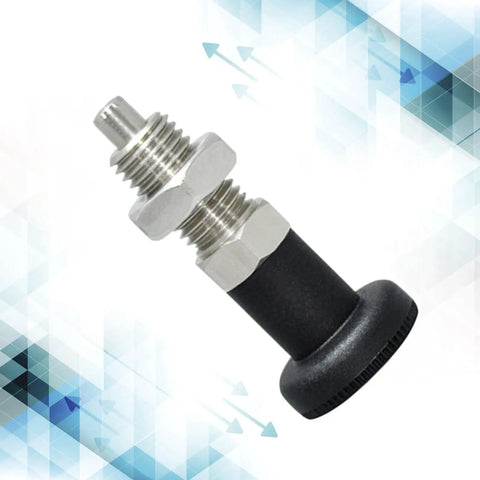 Boss Tier Stainless Steel Self Locking Knob Plunger with M10 fine thread and ergonomic knob for secure positioning.