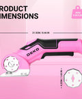 Total Game Changer Cordless Electric Box Cutter Rechargeable Power Scissors Dead Lightweight dimensions showing 8.46 in length and 3.74 in height.