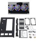 Open Air DIY Gaming PC Rig Case Rack With Handle Steel Plate Open Frame Chassis Kit for ATX MATX ITX Boards and Cooling Setup
