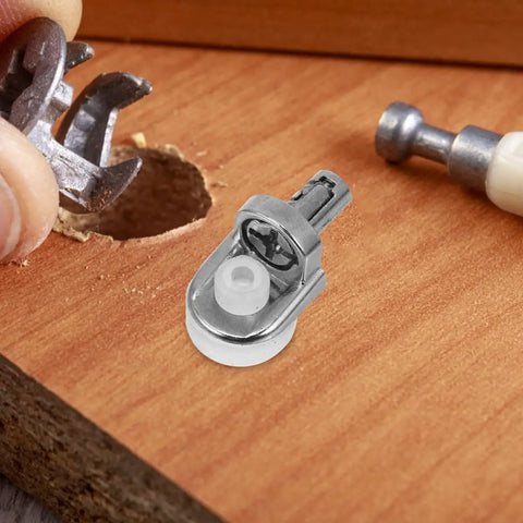 Tough As Nails Zinc Alloy Shelf Pegs For Cupboard And Kitchen Cabinets 24 Pack Silver Shelf Pins in wooden cabinet hole