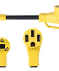 Heavy Duty Nema TT-30P To 14-50R Power Cord Adapter For EV Charging Tesla Gen Two 120V 30 Amp three prong and four pin connectors