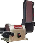 Maintenance Free Belt And Disc Sander Combo With 4 Inch By 36 Inch Belt And 6 Inch Disc Three Quarter HP Direct Drive Motor on aluminum base