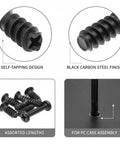 Self Tapping Screws For PC Case Installation Carbon Steel Fastener Kit with assorted lengths and black oxide finish