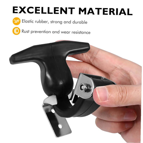 Stainless Steel Rubber T Handle Draw Latches 2 Pack For Tool Boxes Cabinets And Equipment Heavy Duty Grip And Easy Install