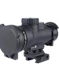 Fast Target Acquisition Red Dot Sight 1x25 with 2 MOA Dot and Adjustable LED Includes Full Co Witness Quick Release Mount