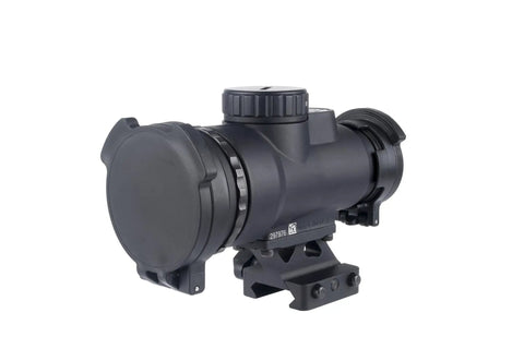 Fast Target Acquisition Red Dot Sight 1x25 with 2 MOA Dot and Adjustable LED Includes Full Co Witness Quick Release Mount