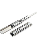 Badass Hella Heavy Duty Drawer Slides Two Piece Pack Cold Rolled Steel Ball Bearing Glides Thirty Four Inch Long Seventy Six Mm Wide cabinet slides.