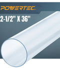 Clear PVC Dust Collection Pipe 2-1/2 In By 36 In 1 Pack Rigid Tubing for woodworking setups