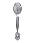 Plymouth Orbit Knob Front Entry Handleset Lower Half Satin Chrome For 1-5/8 To 1-3/8 Inch Exterior Doors Plymouth Trim Adjustable