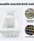 DIY Concrete Brick Molds For Hollow Bricks Reusable Plastic Forms For Backyard Gardens Patio And Home Decor Projects