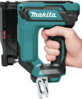 18V LXT Lithium Ion Cordless 23 Gauge Pin Nailer Tool Only Renewed, hand gripping tool, compact design for precise finish work.