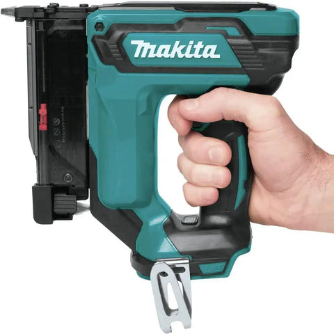18V LXT Lithium Ion Cordless 23 Gauge Pin Nailer Tool Only Renewed, hand gripping tool, compact design for precise finish work.