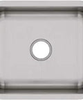 Undermount Single Bowl Stainless Steel Kitchen Sink 24 By 18 Inches, 8 Inch Depth, top view showing seamless under counter install