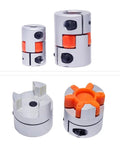 Top Tier Flexible Shaft Coupling Plum Type 80mm By 114mm Aluminum Motor Connector For CNC Rigs High Torque Vib Absorption durable build