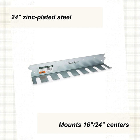 Heavy Duty Pipe Clamp Rack Holds Eight Bar Clamps Hella Tight With A Tough Zinc Plated Frame That Beats Rust Precision 16 And 24 Inch Mounting Holes Let You Link Multiple Racks End To End For A Super Neat Shop Setup That Keeps Life Simple