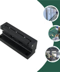 Heavy Duty Load Bearing Hinges For Protruding Doors Rock Solid Steel Hardware, black steel hinge with mounting holes for heavy gates.