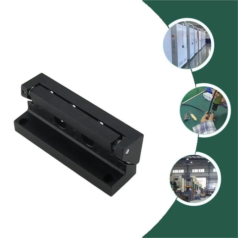 Heavy Duty Load Bearing Hinges For Protruding Doors Rock Solid Steel Hardware, black steel hinge with mounting holes for heavy gates.